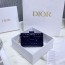 디올 에나멜 LADY DIOR 카드 지갑 S0074 네이비