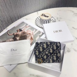 디올 OBLIQUE SADDLE 지갑 S5621 네이비