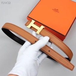 에르메스 여성용 신상 벨트 XTY178 브라운 금장