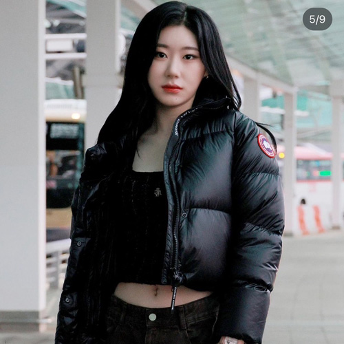 캐나다구스 여성용 싸이프레스 크롭 푸퍼 숏패딩 645050-4