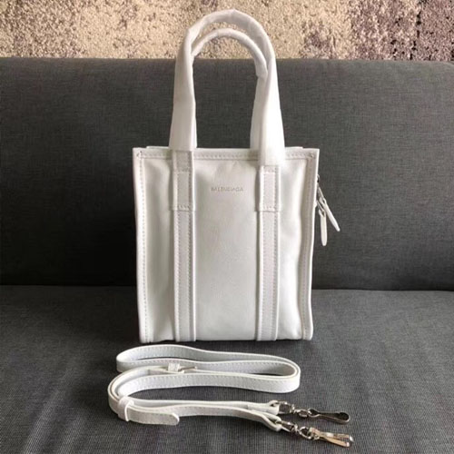 발렌시아가 바자 XXS 쇼퍼백 5139880 화이트