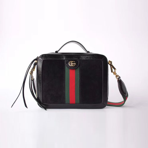 구찌 오피디아 스웨이드 스몰 숄더백 550622 블랙