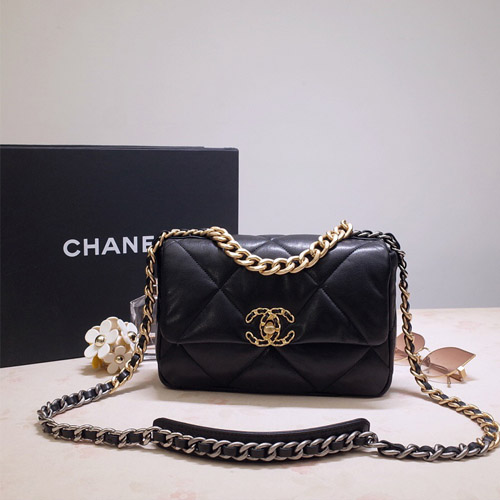 샤넬 CHANEL 19 스몰 플랩 백 AS1160 블랙