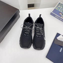 프라다 여성용 운동화 F0810 나일론 블랙