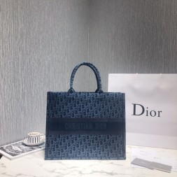 디올 라지 북 토트백 M1286 네이비