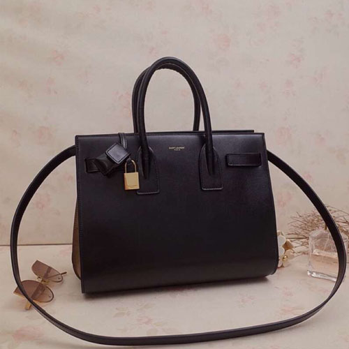 입생로랑 스몰 삭 드 주르 백324823 블랙&브라운