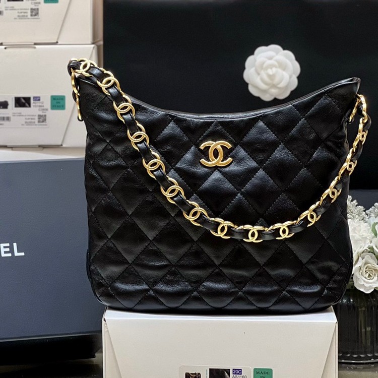 샤넬 22K  호보 핸드백 미듐 AS3631