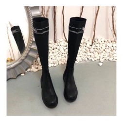 미우미우 신상 니트 하이 부츠 57182  블랙