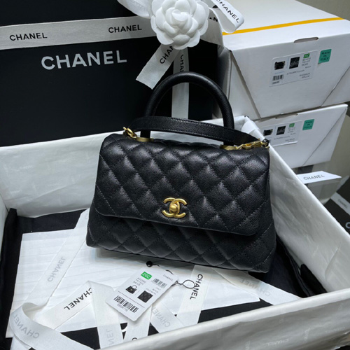 샤넬 캐비어 코코핸들 탑핸들백 스몰 A92990-4