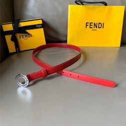 펜디 여성용 신상 벨트 FD2212  레드  은장