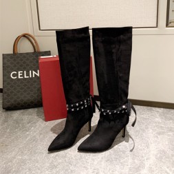 발렌티노 롱부츠 V0908 블랙