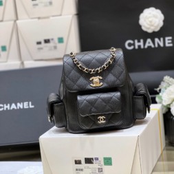 샤넬 듀마 3포켓 백팩 AS4399 캐비어 블랙