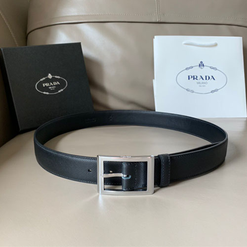 프라다 신상  벨트 PD-6114  블랙 은장