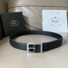 프라다 신상  벨트 PD-6114  블랙 은장