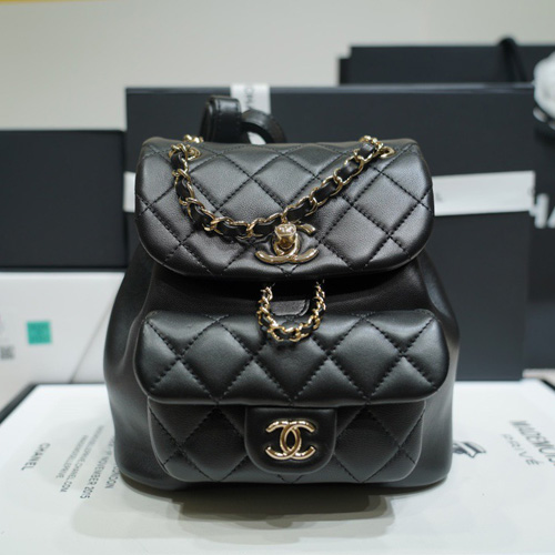 샤넬 22 듀마 백팩 AS2908 블랙