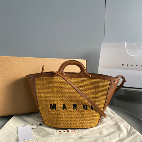 마르니 라피아 라탄백 04343 라지