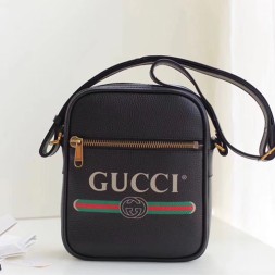 구찌 프린트 메신저 백 ‎523591 블랙