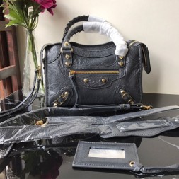 발렌시아가 클래식 미니 시티백 300295 딤그레이 금장