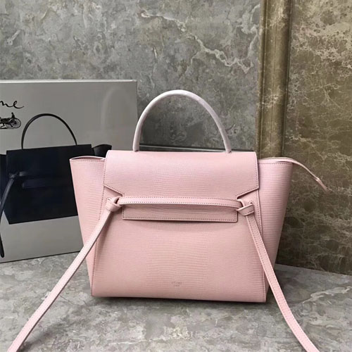 셀린느 신상 벨트백 175523 도마뱀 무늬 핑크