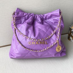 샤넬 22백 미디엄 숄더백 AS3261 보라