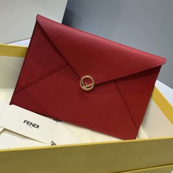 펜디 라지 슬림 플랫 파우치 8N0152 레드