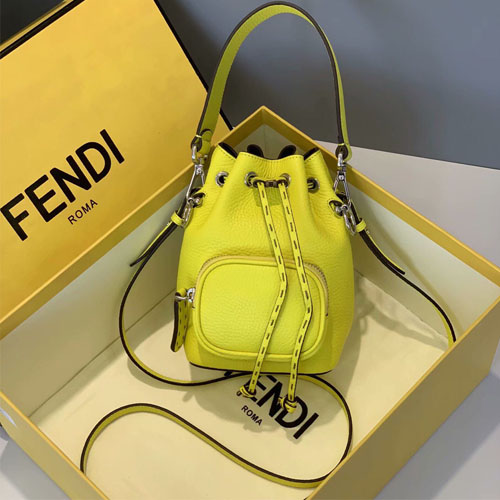 펜디 몬트레조 미니 버킷백 8BS029 레몬색