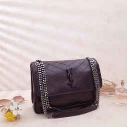 입생로랑 니키 체인 숄더백 498883 다크레드