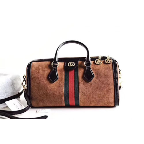 구찌 신상 오피디아 미디엄 토트백 524532 스웨이드 브라운