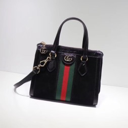 구찌 오피디아 스몰 GG 토트백 547551 스웨이드 블랙