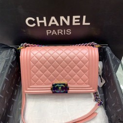 샤넬 보이 미듐 플랩백 C88108 캐비어 핑크