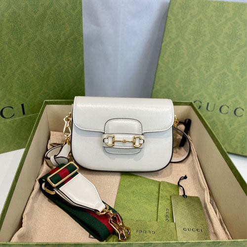 구찌 홀스빗 1955 미니 백 658574 가죽 화이트