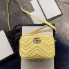 구찌 GG 마몽 마틀라세 미니 백 448065 옐로우