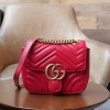 구찌 GG 마몽 마틀라세 미니 토트백 739682 레드