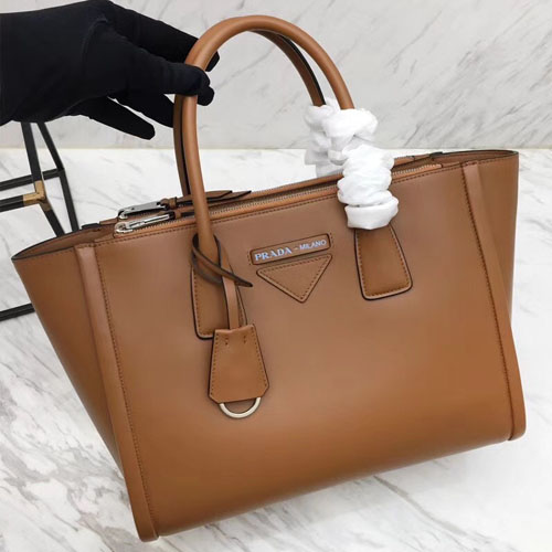 프라다 에티켓 토트백 1BA183 브라운