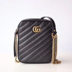 구찌 마몬트 미니 숄더 백 550155 블랙