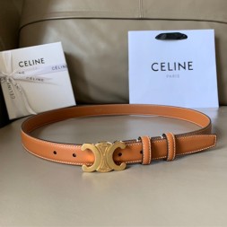 셀린느 신상 벨트 CE8002  브라운  금장