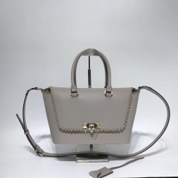 발렌티노 18S/S 스몰 데미룬 더블 핸들백 NW0B0A47 그레이