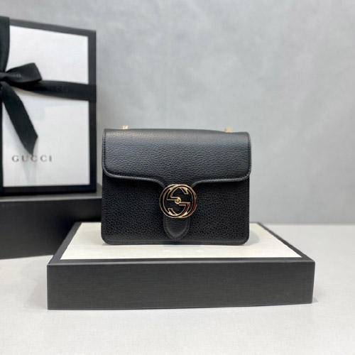 구찌 인터로킹 미니 체인백 510304 블랙