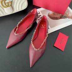발렌티노 플랫 슈즈 V0907 레드