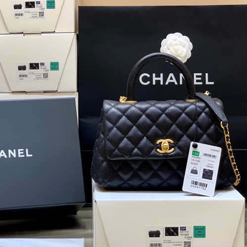 샤넬 캐비어 코코핸들 탑핸들백 스몰 A92990-1