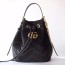 구찌 마몬트 벨벳 버킷백 525081 블랙