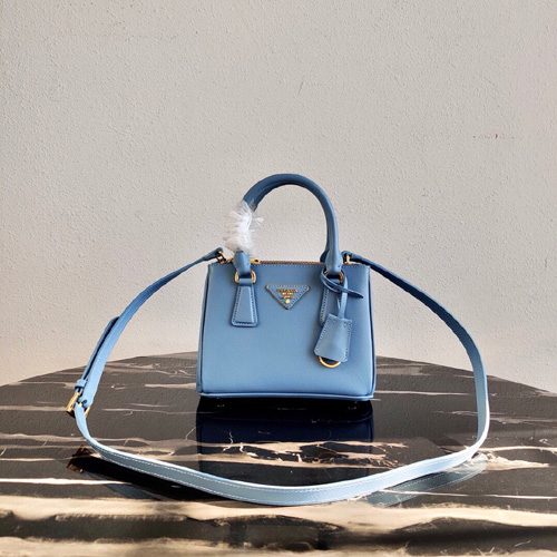 프라다 겔러리아 사피아노 마이크로 백 1BA906 하늘색