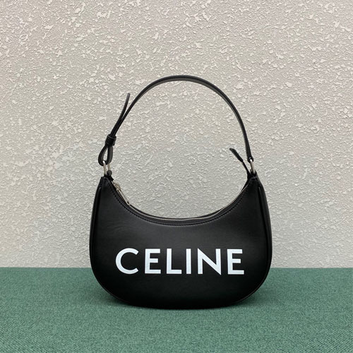 셀린느 스무스 카프스킨 프린트 아바 백 193953 블랙