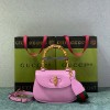 구찌 뱀부 스몰 탑 핸들백 675797 핑크