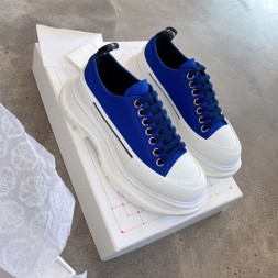 알렉산더 맥퀸 남여공용 신상 스니커즈 586412-5 블루