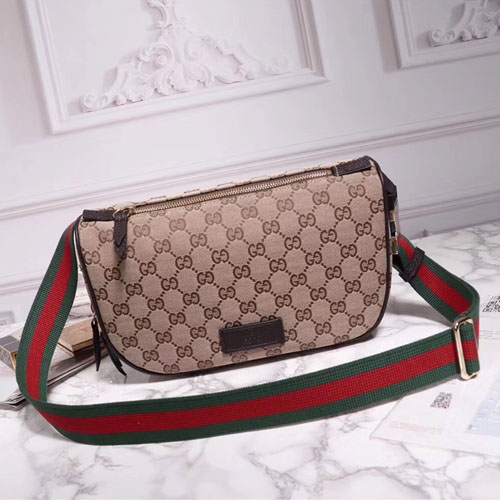 구찌 GG캔버스 남녀공용 힙색/크로스백 449182 베이지