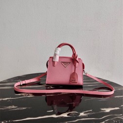 프라다 사피아노 모노크롬 지퍼 토트백 1BA269 핑크