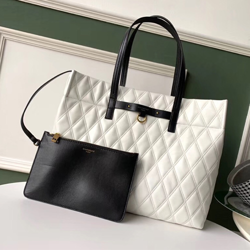 지방시 신상 퀼팅 듀오 토트백 BB506 화이트