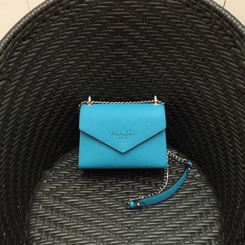 프라다 사피아노 가죽 크로스백 1BD127 블루