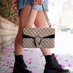 구찌 디오니서스 스몰 GG 숄더백 400249 블랙